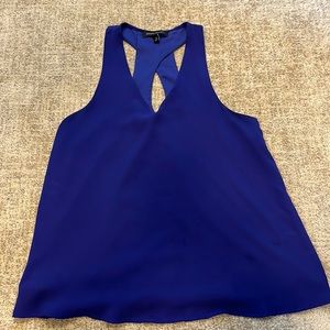 Banana Republic Flowy Blue Top Keyhole back size XS